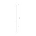 Lampa wisząca LASER 750 czarny