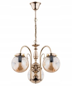 Lampa wisząca Żyrandol 3-punktowy HERO GOLD