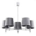 Żyrandol salonowy chrom BOLZANO SZARY 2108 Argon