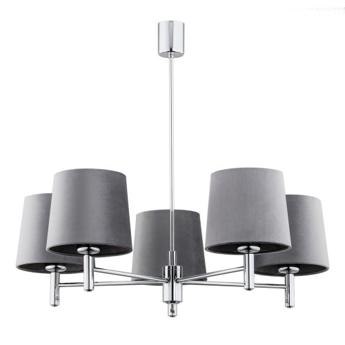 Żyrandol salonowy chrom BOLZANO SZARY 2108 Argon
