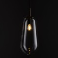 Lampa wisząca nowoczesna PEAR L transparentny/mosiądz