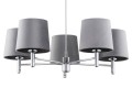 Żyrandol salonowy chrom BOLZANO SZARY 2108 Argon