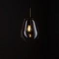 Lampa wisząca nowoczesna PEAR S transparentny/mosiądz
