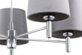 Żyrandol salonowy chrom BOLZANO SZARY 2108 Argon