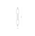 CTLS RECESSED POWER FLEX CONNECTOR BL
