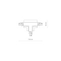 CTLS RECESSED POWER T CONNECTOR, RIGHT 2 (T-R2)