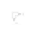 CTLS RECESSED POWER L CONNECTOR, LEFT (L-L)