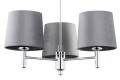 Żyrandol salonowy chrom BOLZANO SZARY 6107 Argon