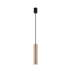 Lampa wisząca 1-punktowa EYE L mosiądz/czarny