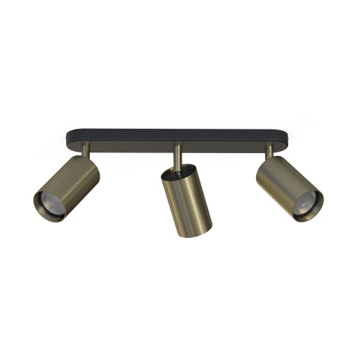 Lampa sufitowa 3-punktowa EYE SPOT mosiądz