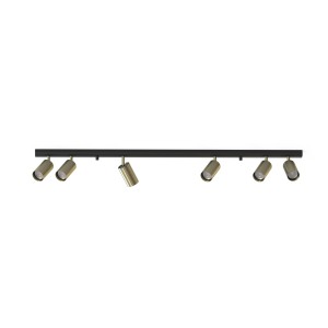 Lampa sufitowa 6-punktowa EYE SPOT mosiądz