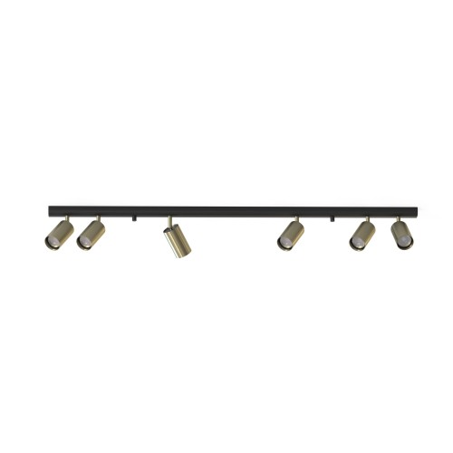Lampa sufitowa 6-punktowa EYE SPOT mosiądz