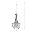 Lampa wisząca nowoczesna LUKSOR S czarny