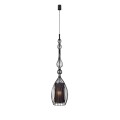 Lampa wisząca 1-punktowa metalowa ABI L czarny