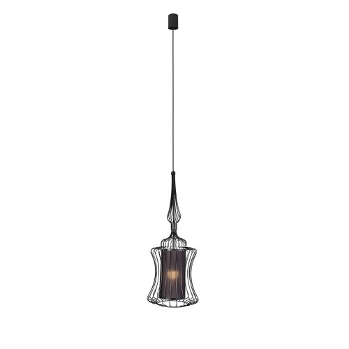 Lampa wisząca 1-punktowa metalowa ABI S czarny