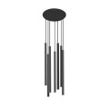 Lampa wisząca LASER 490 VII czarny