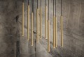 Lampa wisząca LASER 490 X mosiądz/czarny