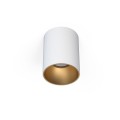 Lampa punktowa natynkowa EYE TONE I biały/złoty