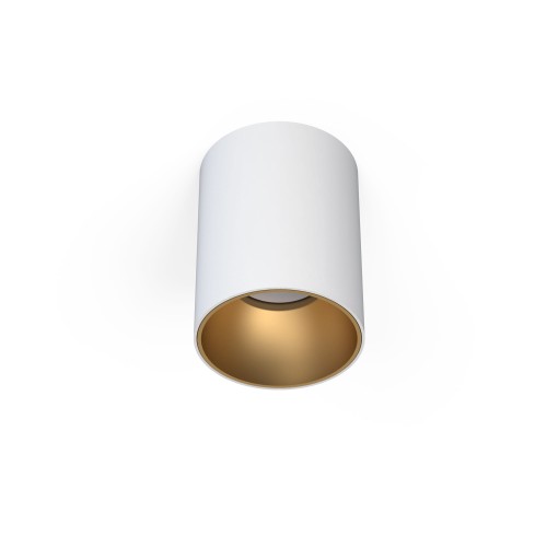 Lampa punktowa natynkowa EYE TONE I biały/złoty