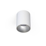 Lampa punktowa natynkowa EYE TONE I biały/srebrny