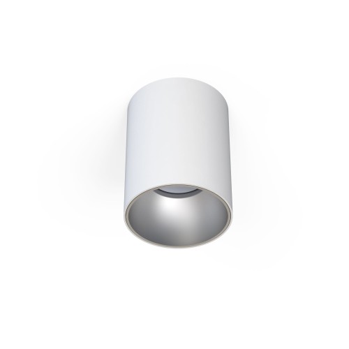 Lampa punktowa natynkowa EYE TONE I biały/srebrny
