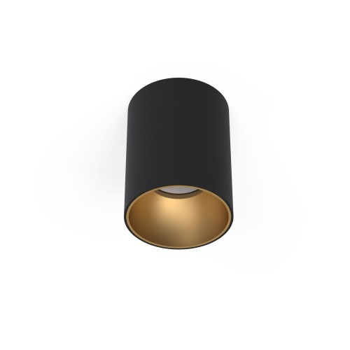 Lampa punktowa natynkowa EYE TONE I czarny/złoty