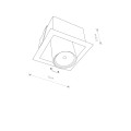 Lampa punktowa podtynkowa EYE MOD I czarny