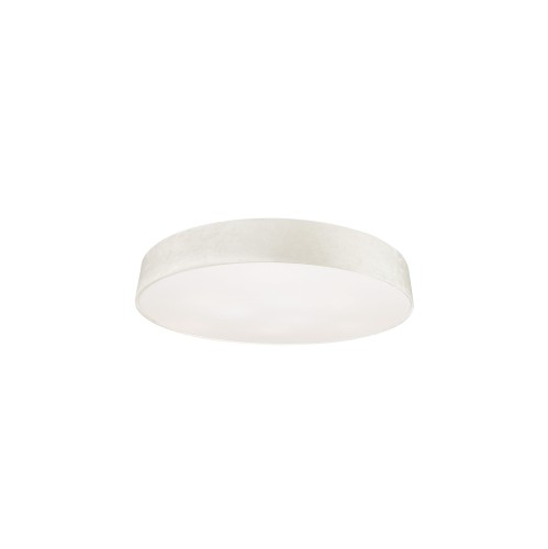 Lampa sufitowa/plafon 9-punktowy z aksamitu LAGUNA kremowy