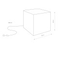 Lampa ogrodowa CUMULUS CUBE L