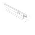 PROFILE RECESSED TRACK 1 METER