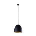 Lampa wisząca EGG M czarny/złoty