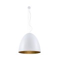 Lampa wisząca EGG XL biały/złoty