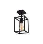 Lampa sufitowa loftowa CRATE czarna