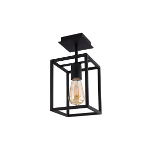 Lampa sufitowa loftowa CRATE czarna