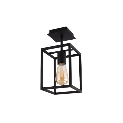 Lampa sufitowa loftowa CRATE czarna