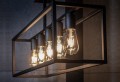 Lampa sufitowa loftowa CRATE V czarna