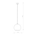 Lampa wisząca nowoczesna POLARIS chrom/czarny