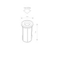Lampa najazdowa PICCO LED S 3000K IP67 srebrny