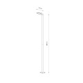 Lampa zewnętrzna stojąca PATHWAY LED L czarny