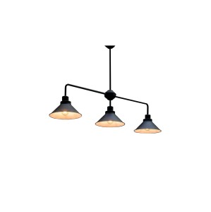 Lampa sufitowa industrialna CRAFT czarny/biały
