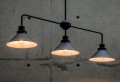 Lampa sufitowa industrialna CRAFT czarny/biały