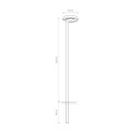 Lampa zewnętrzna stojąca  POLE LED grafitowy
