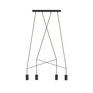 Lampa wisząca listwa IMBRIA IV czarny