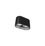 Lampa punktowa natynkowa OVAL II czarny
