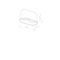 Lampa punktowa natynkowa OVAL II biały