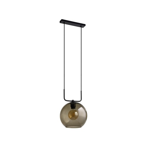 Lampa wisząca z dymionym kloszem 1-punktowa MONACO czarny