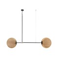 Lampa wisząca 2-punktowa drewniana MINIMAL dębowa