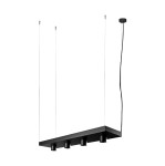 Lampa wisząca nowoczesna 4-punktowa PLANT czarny