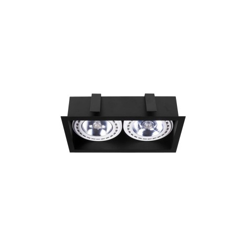Lampa sufitowa punktowa podtynkowa MOD II czarny