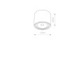 Lampa punktowa natynkowa BIT S grafitowy 